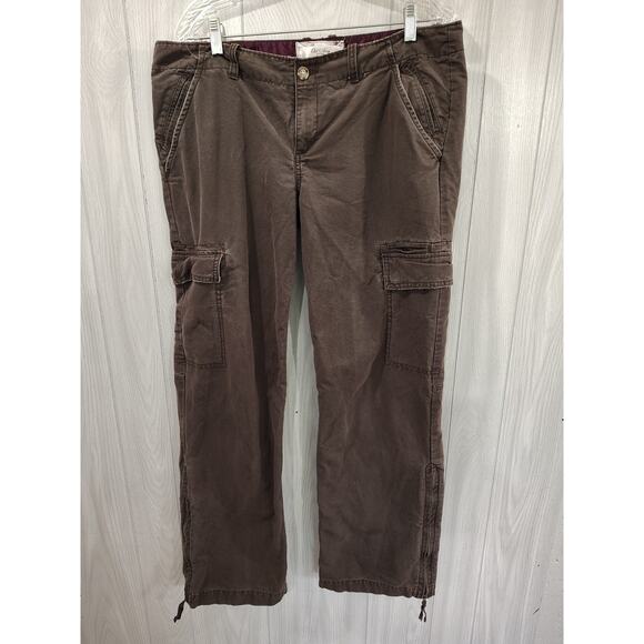 Old Navy Retro Size 12 Low Waist Pants Brown 2006 Classic Retro Hipster Y2K 90s - Picture 1 of 10